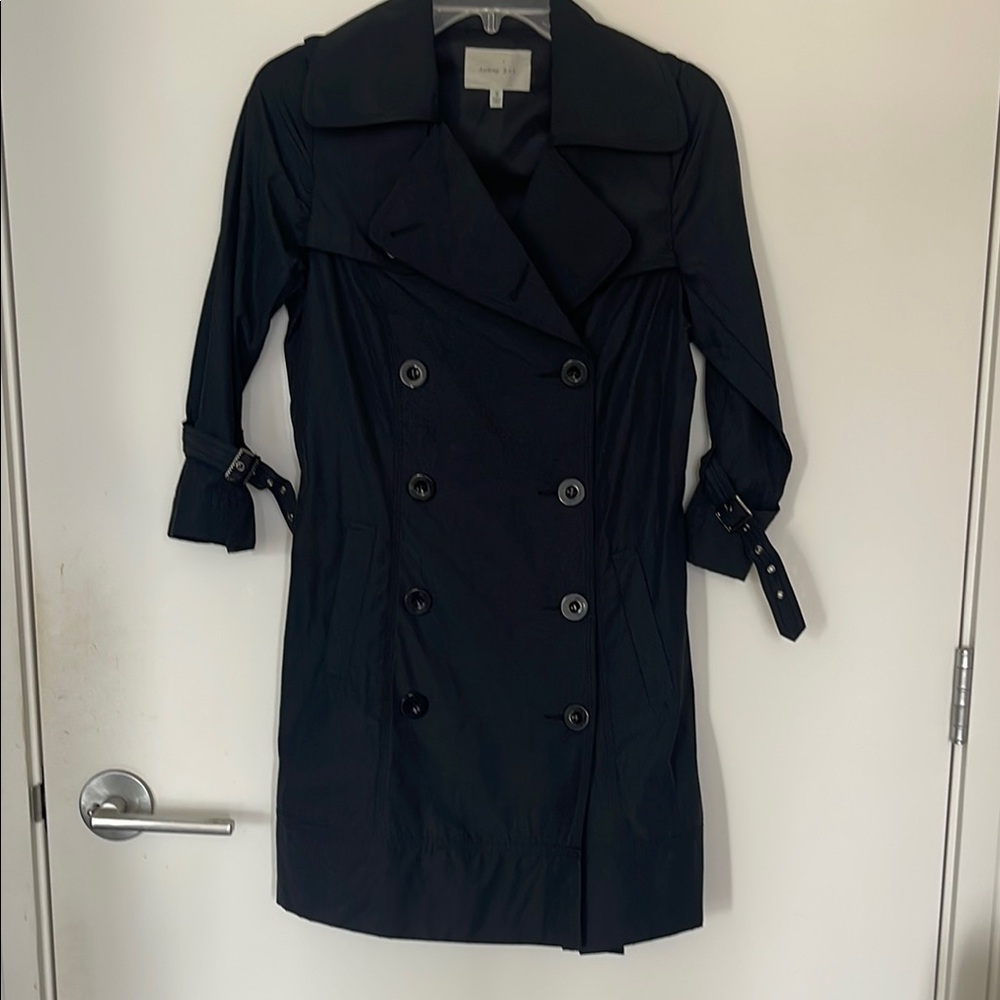 Audrey 3+1 Black Trench Coat Timeless Elegance